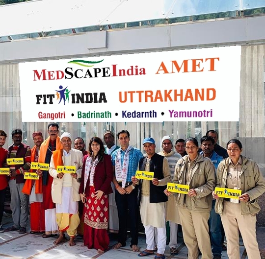 Dr Sunita Dube Starts Fitindia Project At Gangotri – Badrinath In Uttarakhand