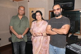 Ajay Jaswal And Apeksha Jaswal – Father – Daughter Duo Of  Apeksha Music Records New Navratri Song With Anuradha Paudwal Under The Music Batonship Of Music Composer DJ Shiezwood