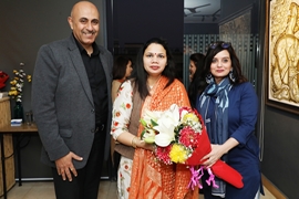 Deputy  Mayor  Promila Gaje Kabalana  unveiled the painting exhibition – Bahara Notes From Spring