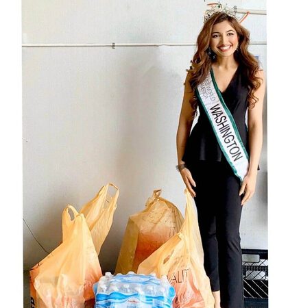 Shree Saini  Beauty With A Purpose – Donates Meals To Families In Need Serving During Coronavirus