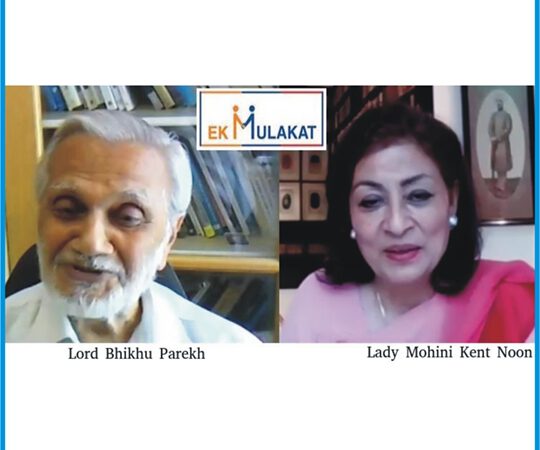 An Iinvisible Hand Guided My Destiny Says Lord Bhikhu Parekh At A Lively Online Session Of Ek Mulakat Organized By Prabha Khaitan Foundation