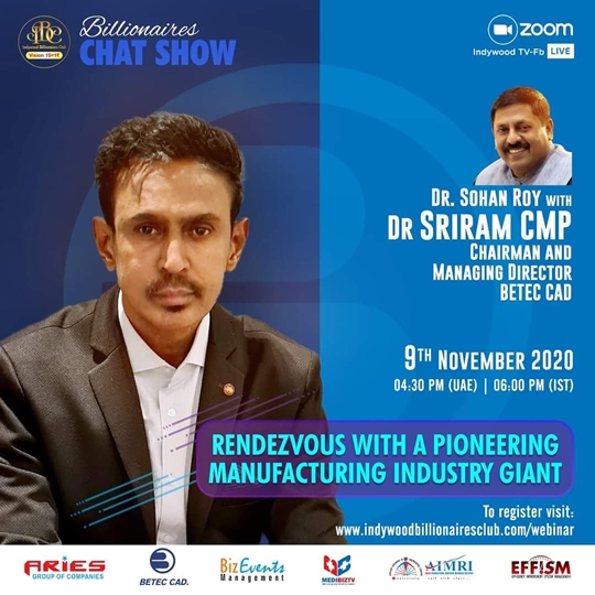 Indywood Billionaires Club to invite a leading Manufacturing Industry giant for its 13th edition of IBC Billionaires Chat Show