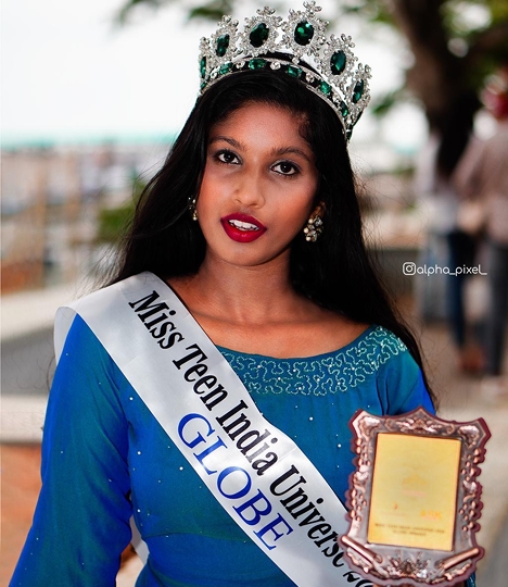 Peeli Krishna Kumar Winner Of  Miss Teen India Universe 2020  Globe A Virtual Edition Presented By Ashwin Rajput