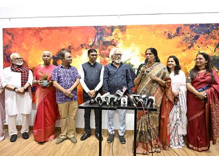 “CONTINUUM” A Solo Art Exhibition By Artist Dr. Shefali Samir Bhujbal In Jehangir Art Gallery
