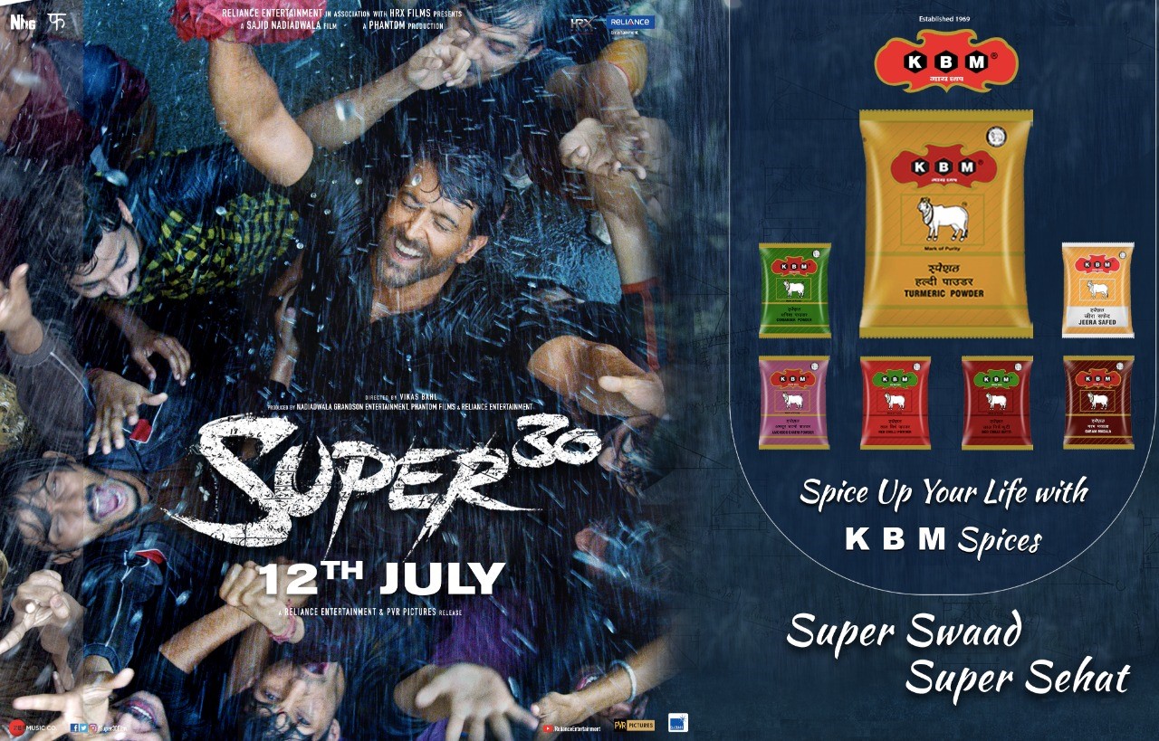 KBM Spices Cooks With Hrithik Roshan Starrer Super 30