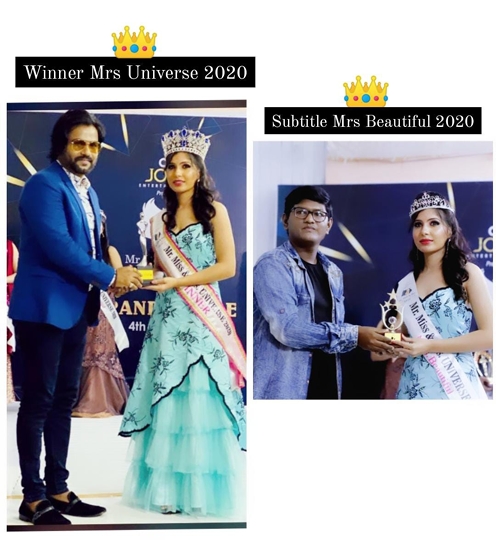 Ashwini Patil Winner of Mrs. Universe 2020  With Subtitle  Mrs. Beautiful 2020 A Pageant By Joil Entertainment