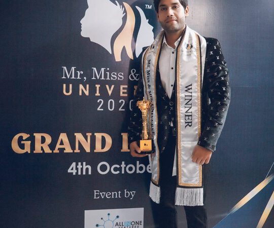 Pranav Pandey Bags Prestigious Award Mr Universe 2020 At Grand Finale In Mumbai The Pageant Presented By Joil Entertainmen
