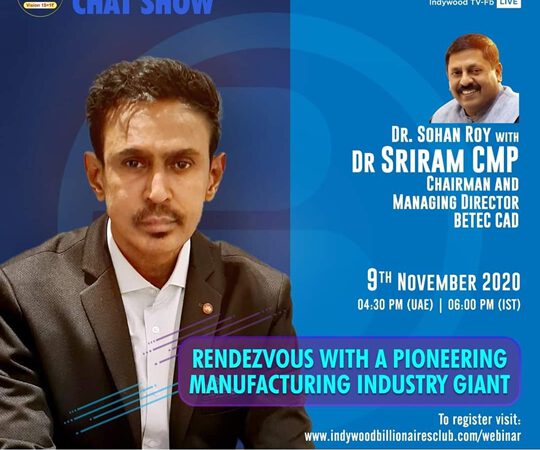 Indywood Billionaires Club to invite a leading Manufacturing Industry giant for its 13th edition of IBC Billionaires Chat Show