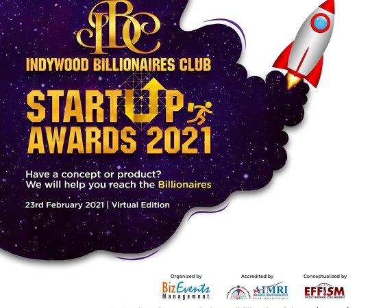 Aries International Maritime Research Institute (AIMRI) In Association With Indywood Billionaires Club Announces The Maiden Edition Of Indywood Billionaires Club Startup Awards 2021