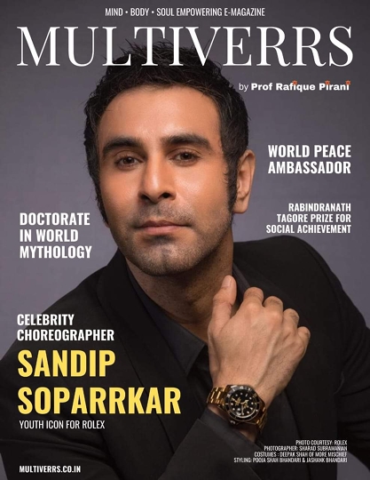 Sandip Soparrkar on the cover of Multiverrs Magazine