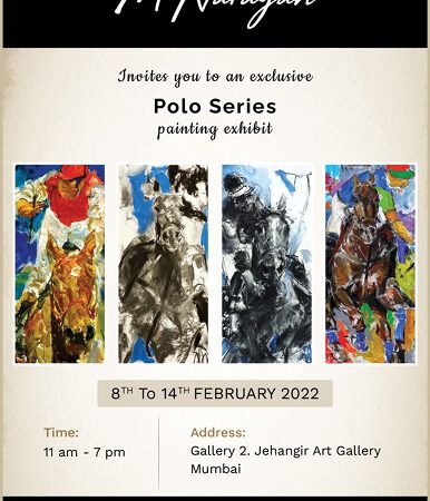 Polo Series –  An Exhibition of Paintings By prominent artist M Narayan in Jehangir Art Gallery