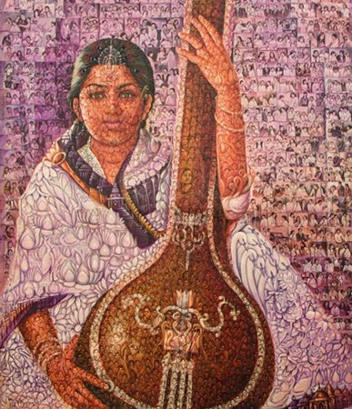 Chitralatika – An exhibition showcasing the journey of Bharat Ratna Lata Mangeshkar ji by Artist Ramkripal Namdeo