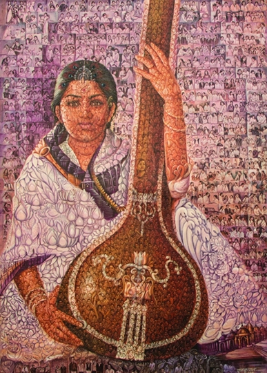 Chitralatika – An exhibition showcasing the journey of Bharat Ratna Lata Mangeshkar ji by Artist Ramkripal Namdeo