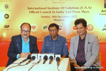 International Institute Of Solutions USA Launched In India  Founder President Arun Gandhi – Kalpana Gandhi Was The Chief Guest And Padamshri Dr Soma Ghosh