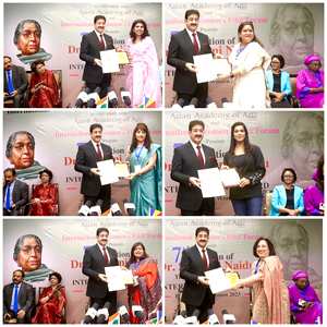 7th Dr Sarojini Naidu International Awards Honor One Hundred Outstanding Women at Marwah Studios